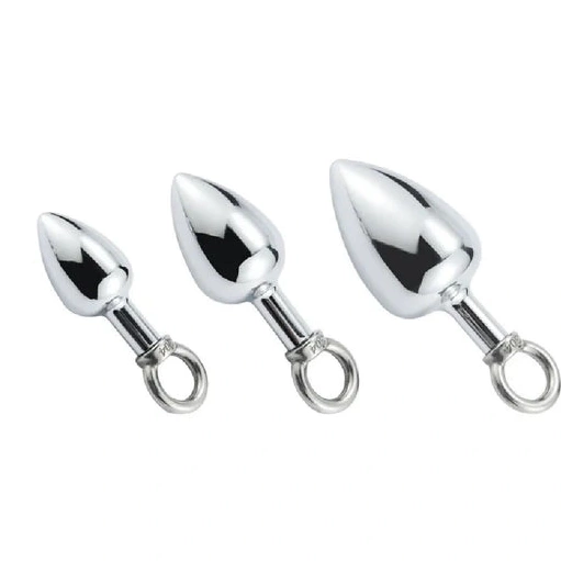 Anal Hooks Ring Set Cock with Hook DiscreetChoice 4663 Steel Stainless Anal 0929